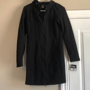 Women’s long tunic zip up hoodie